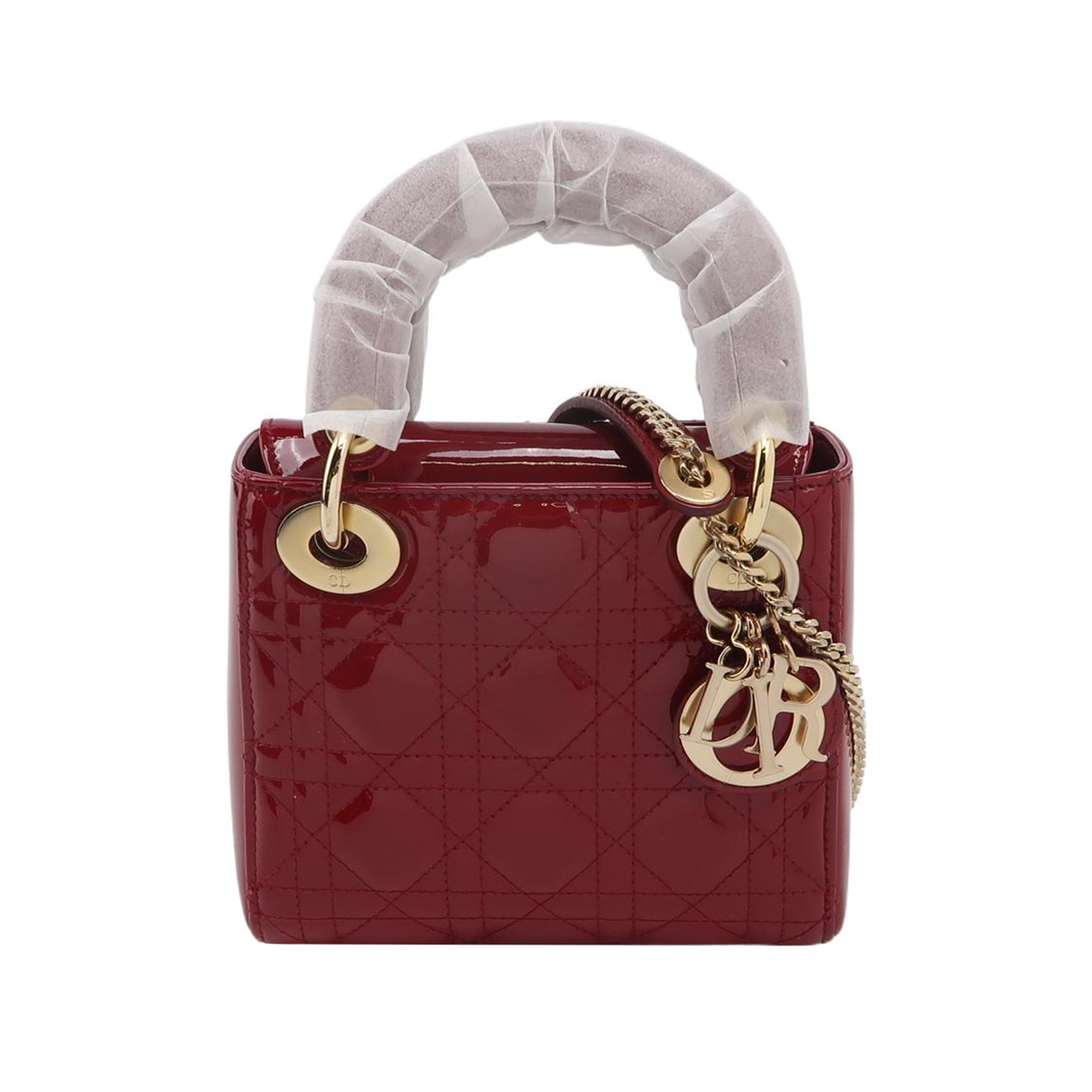 Lady Diorpatent Leather Logocrossbody Bag