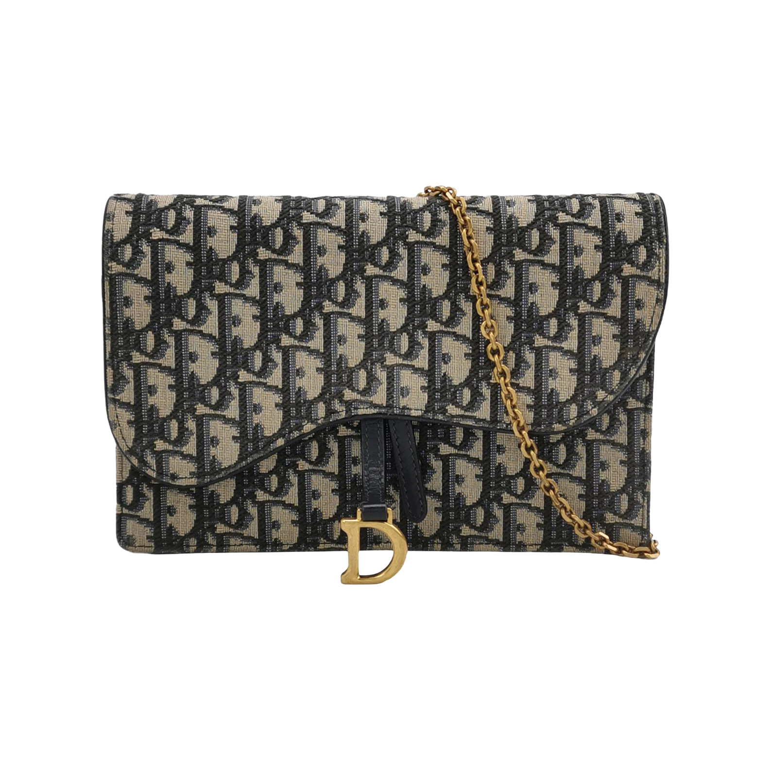 Saddleobliquemonogram Canvas Crossbody Bag