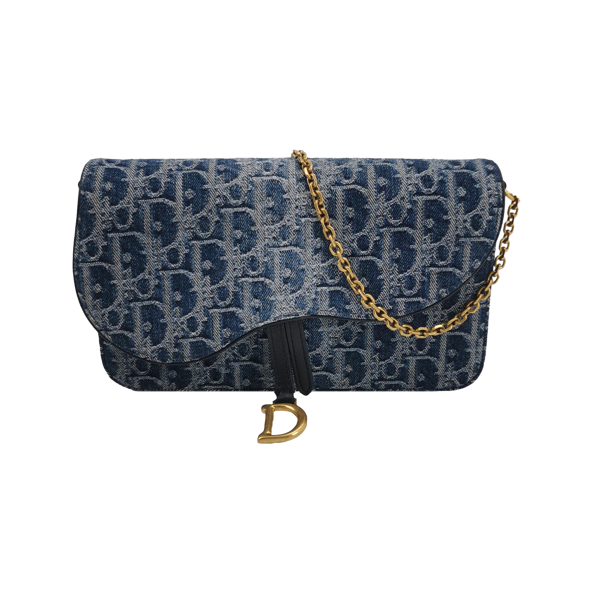 Saddleobliquemonogram Canvas Crossbody Bag