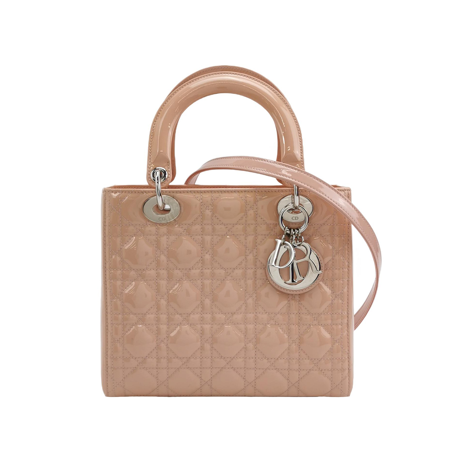 Lady Diorpatent Leather Logo