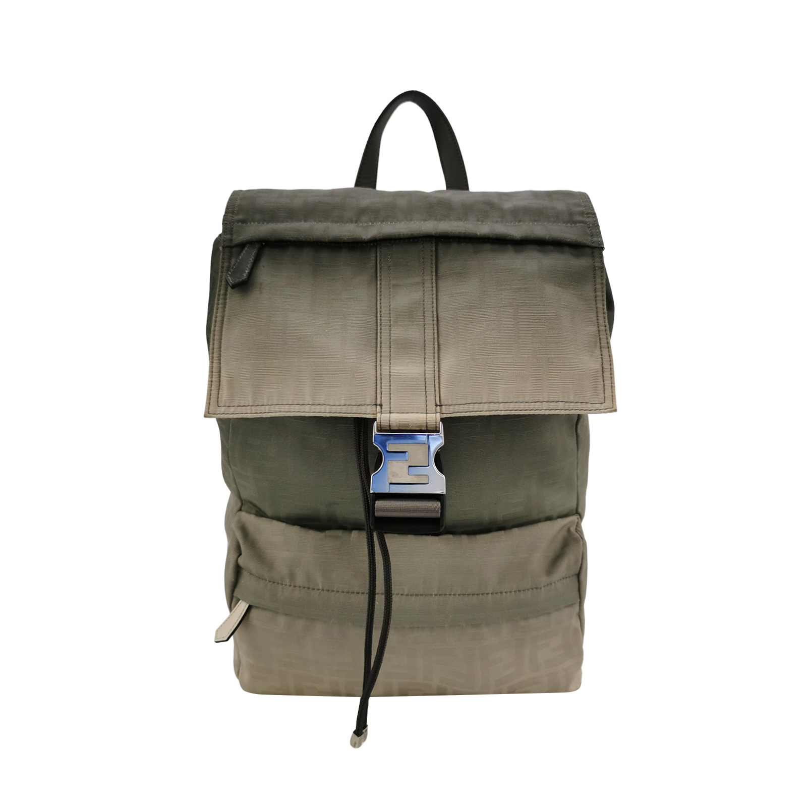 Fendinessfmonogram Canvas Backpack