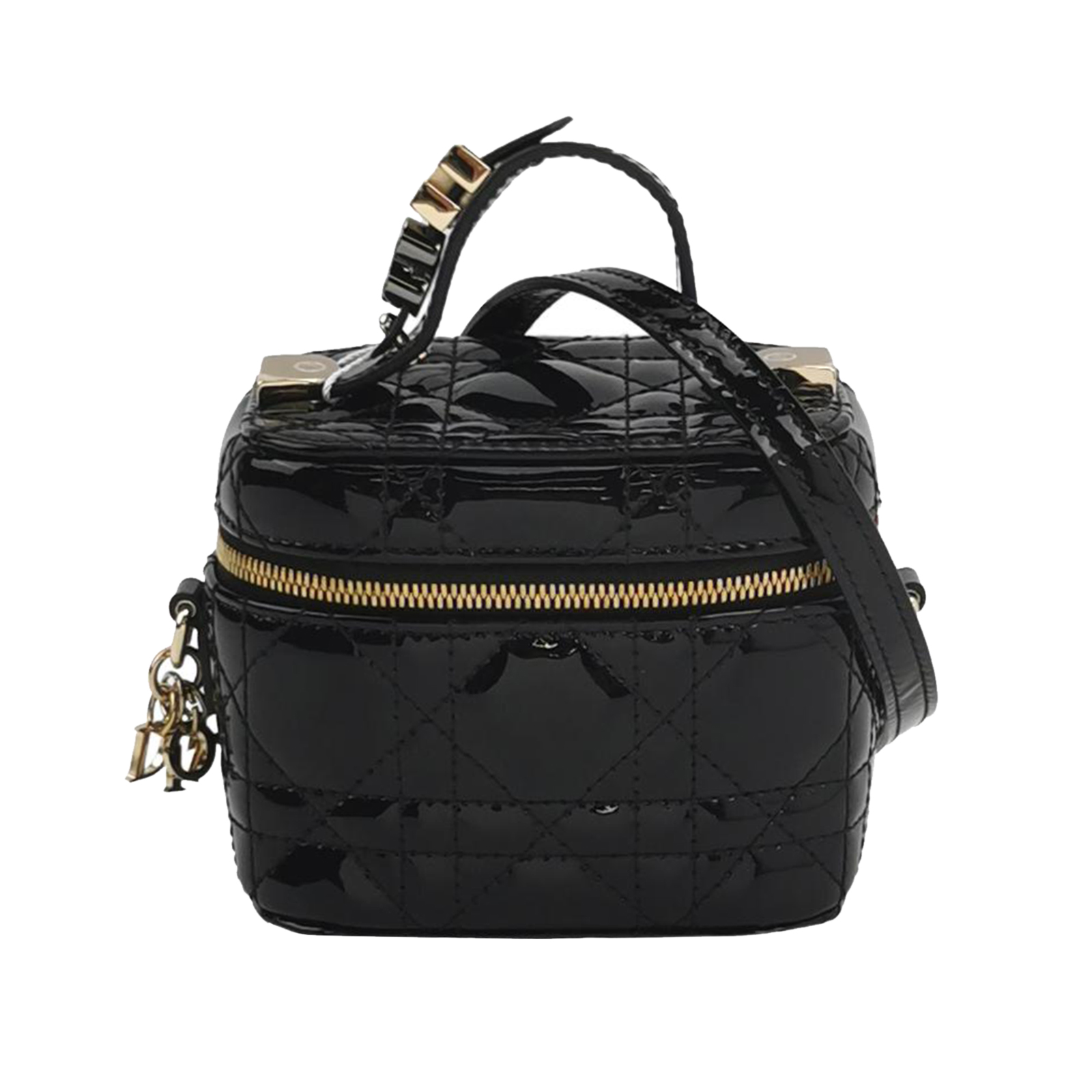 Lady Dior Vanitypatent Leather Crossbody Bag