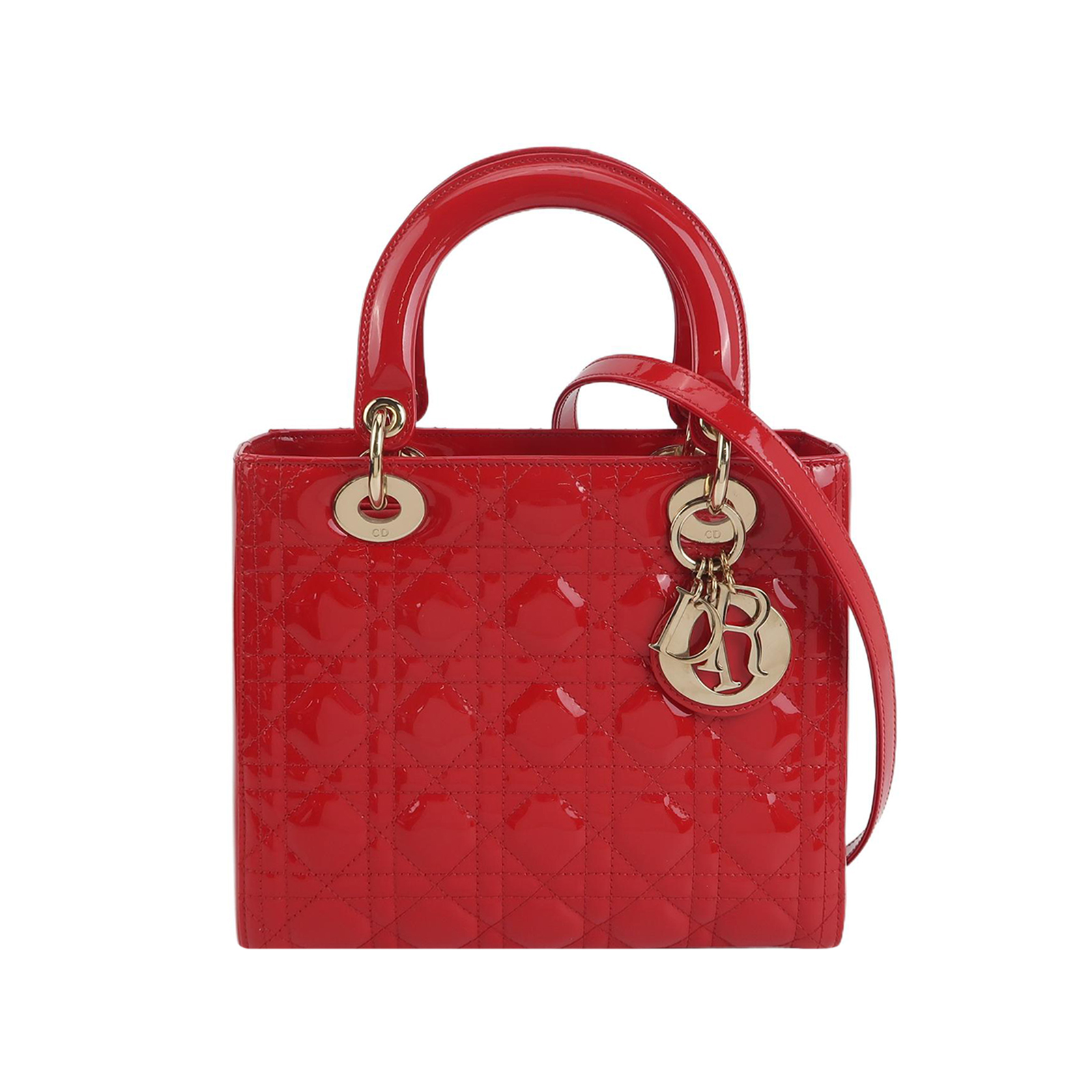 Lady Diorpatent Leather Logo