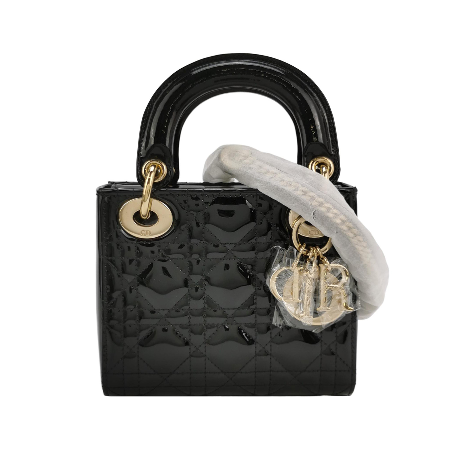 Lady Diorpatent Leather Logocrossbody Bag