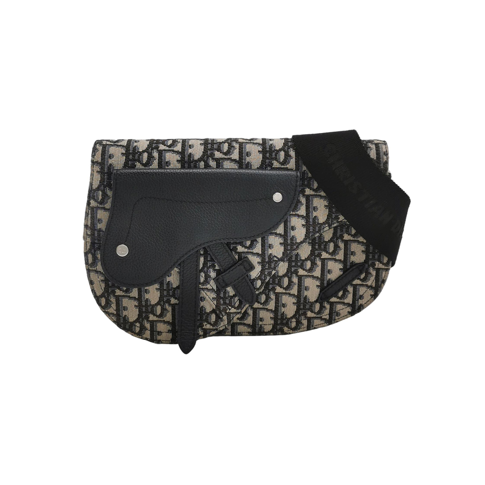 Saddleobliquemonogram Canvas Crossbody Bag