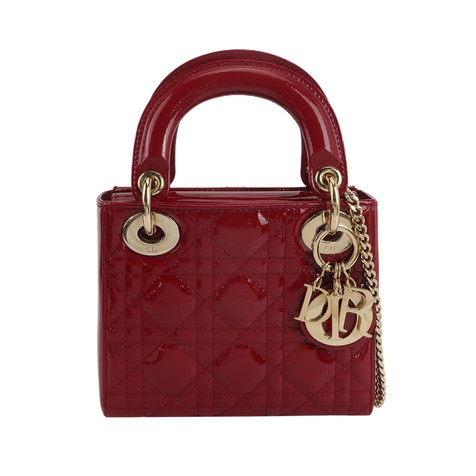 Lady Diorpatent Leather Logocrossbody Bag