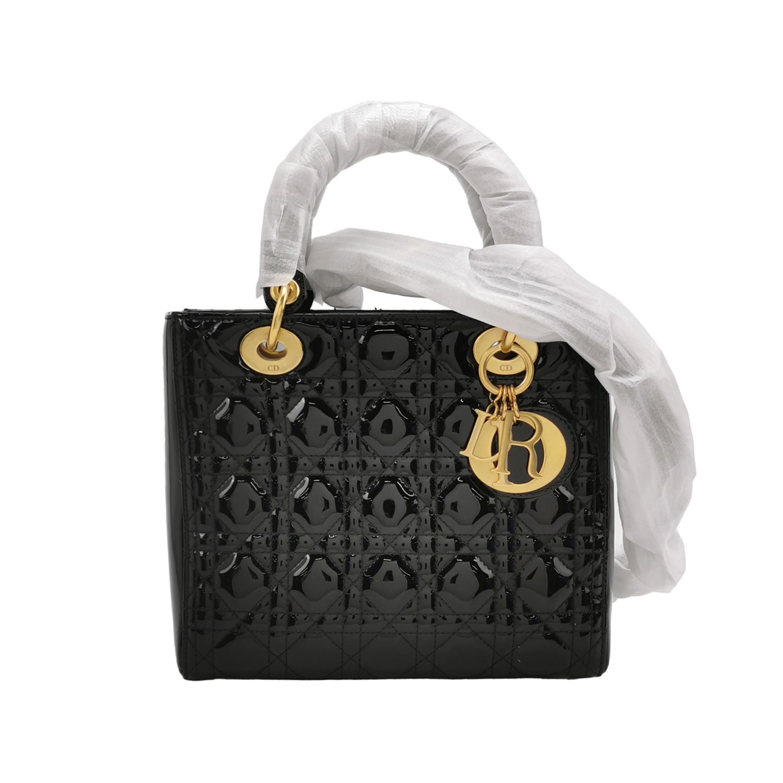 Lady Diorpatent Leather Logocrossbody Bag