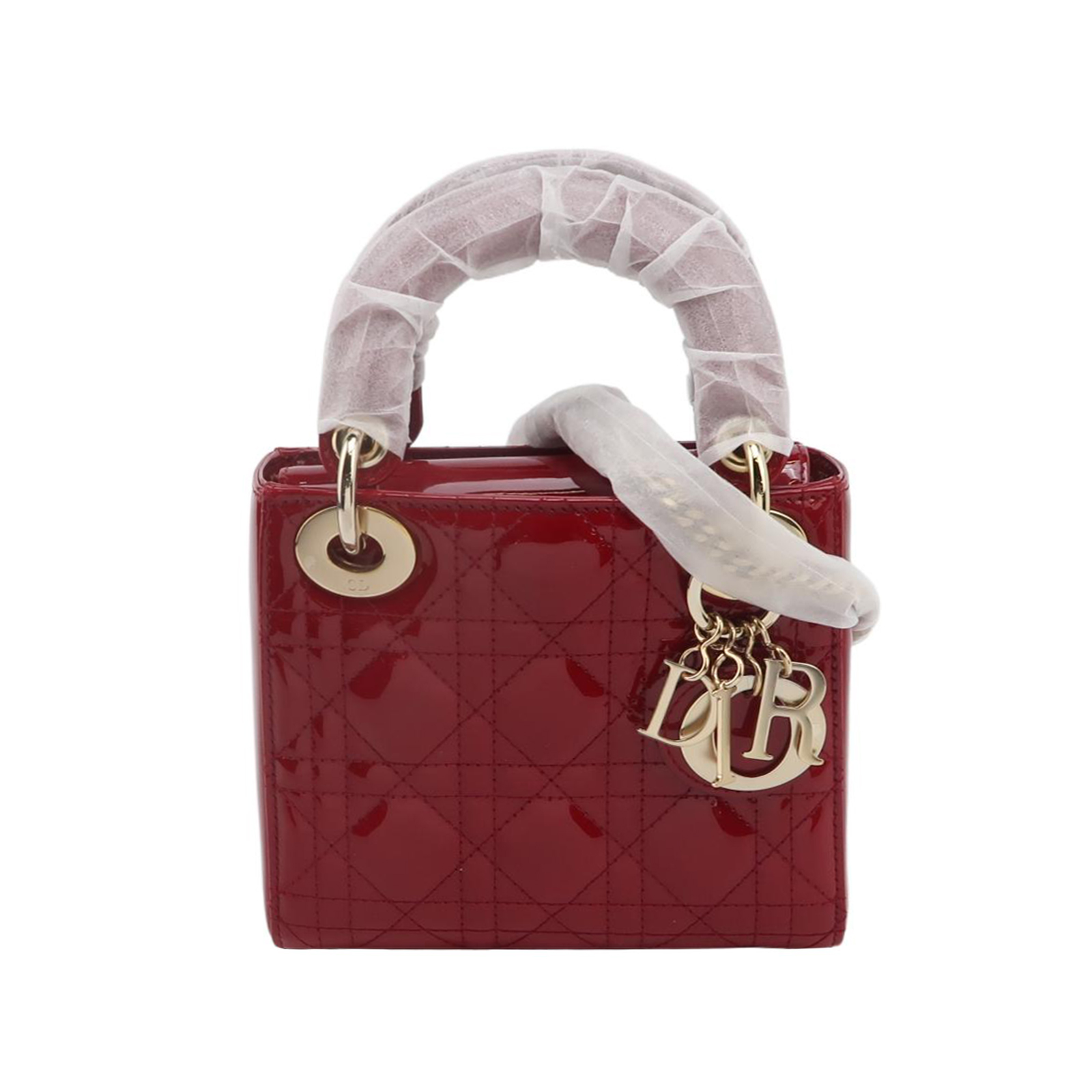 Lady Diorpatent Leather Logocrossbody Bag