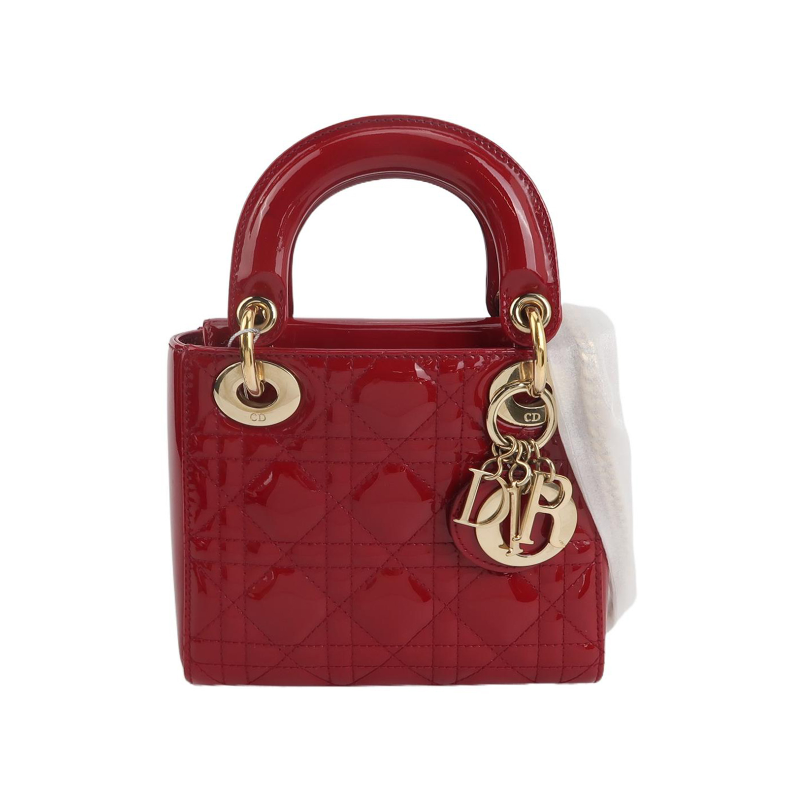 Lady Diorpatent Leather Logocrossbody Bag