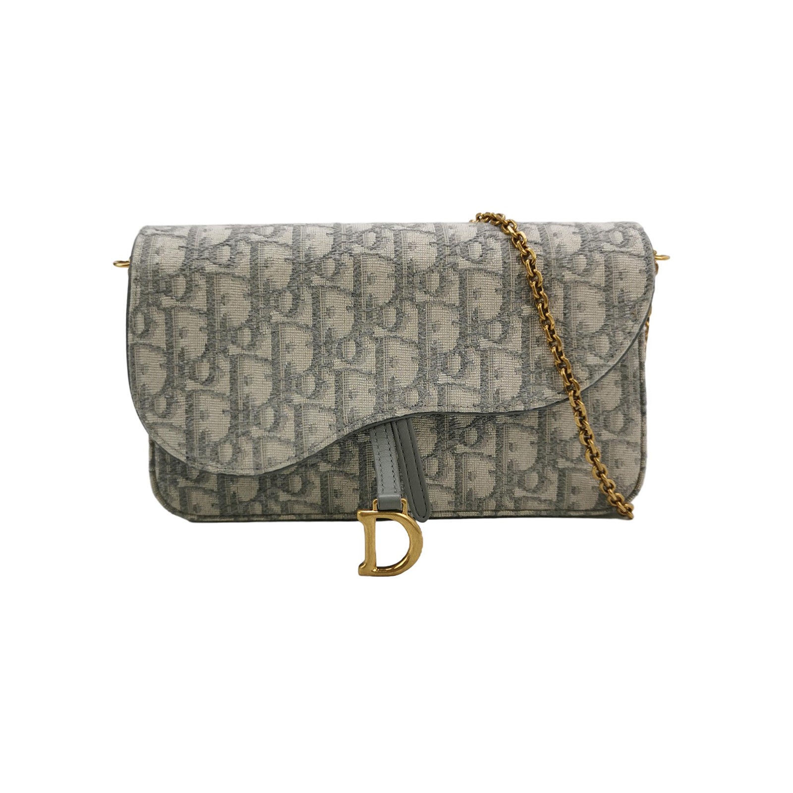 Saddleobliquemonogram Canvas Crossbody Bag