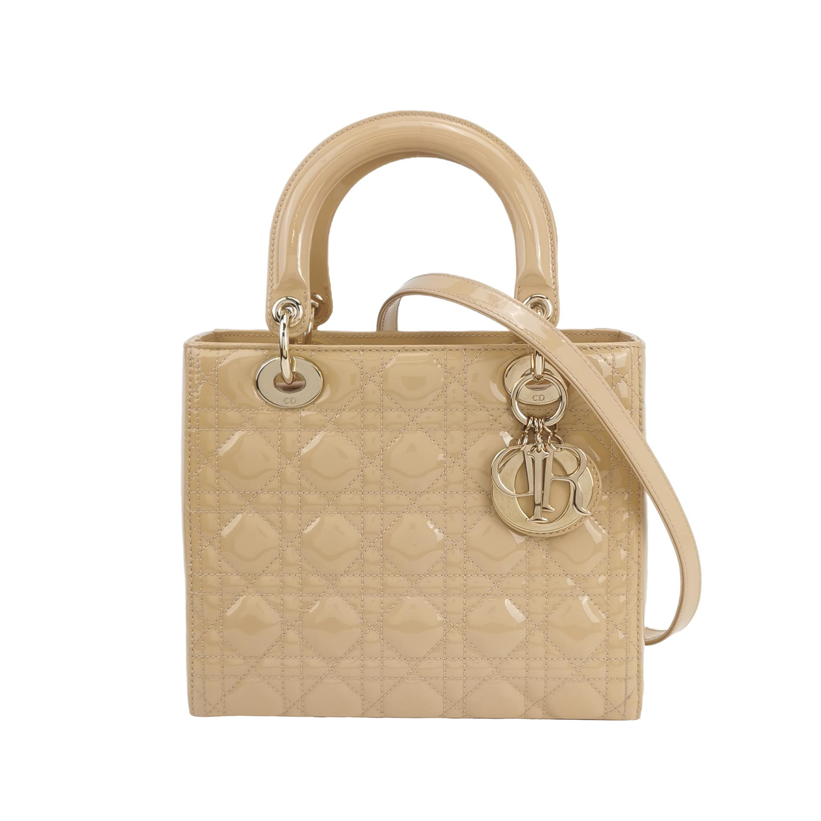 Lady Diorpatent Leather Logo