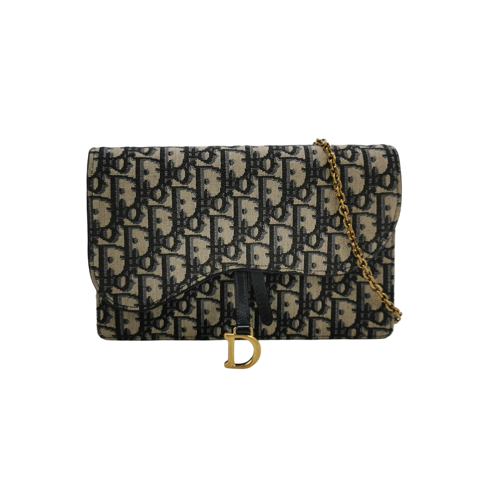 Saddleobliquemonogram Canvas Crossbody Bag