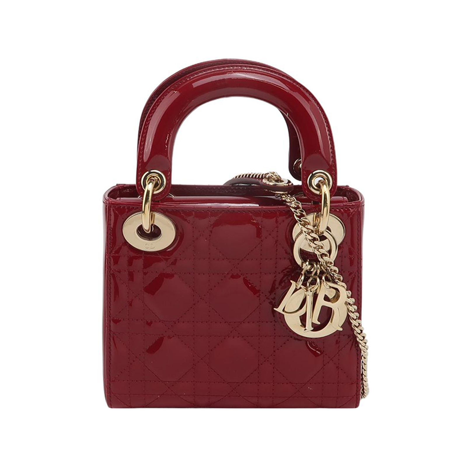 Lady Diorpatent Leather Logocrossbody Bag