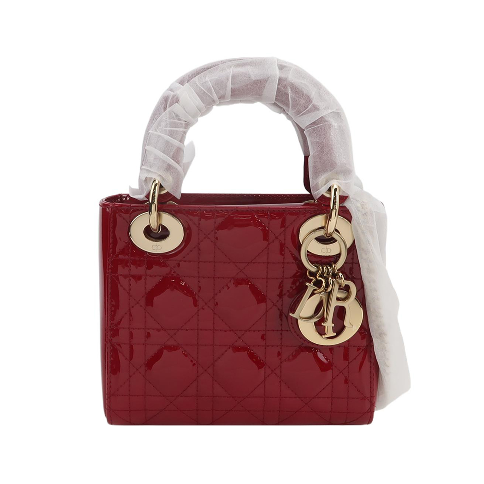 Lady Diorpatent Leather Logocrossbody Bag