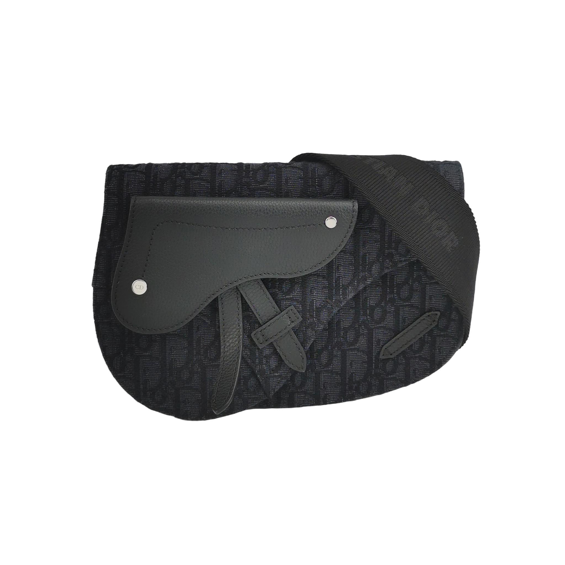 Saddleobliquemonogram Canvas Crossbody Bag