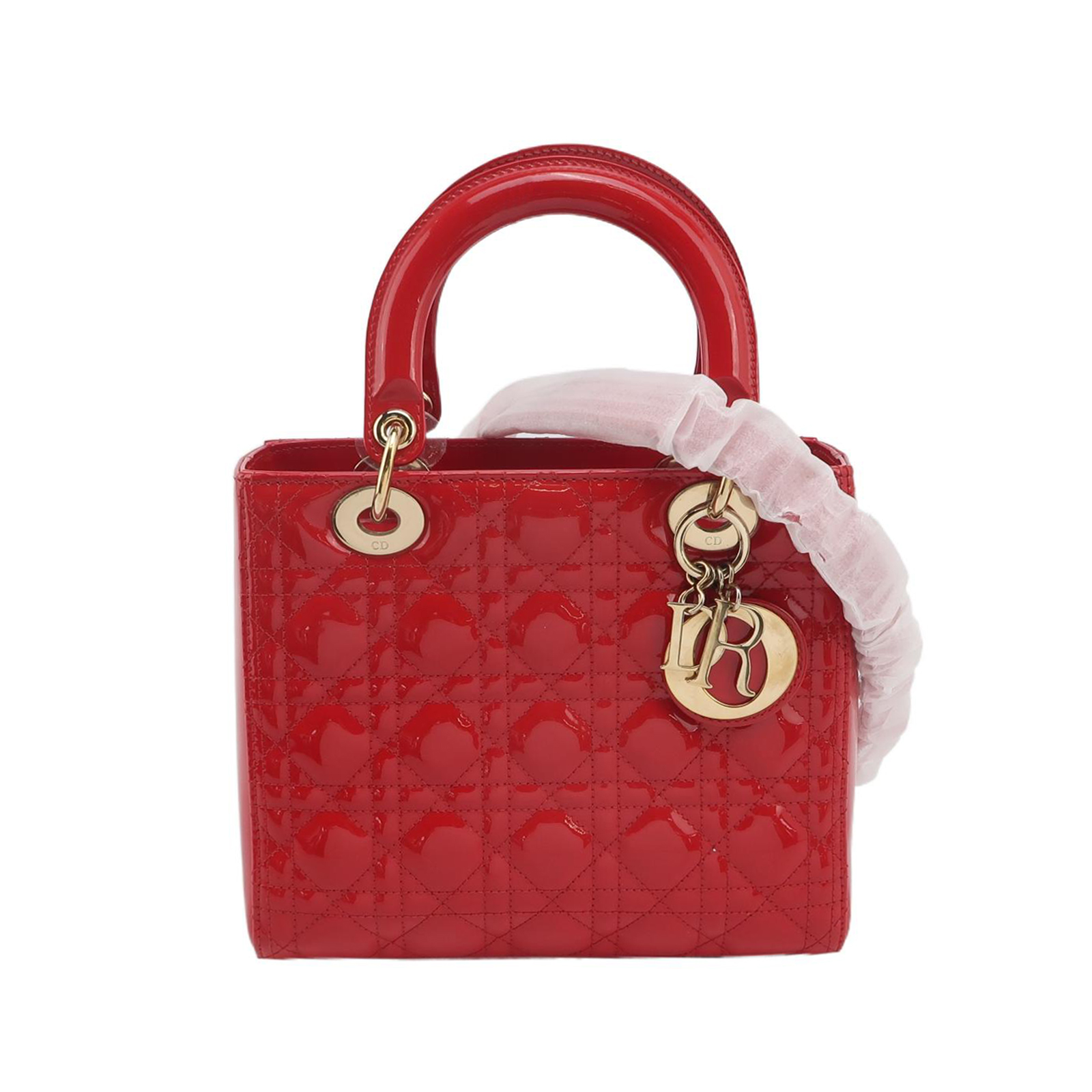 Lady Diorpatent Leather Logocrossbody Bag