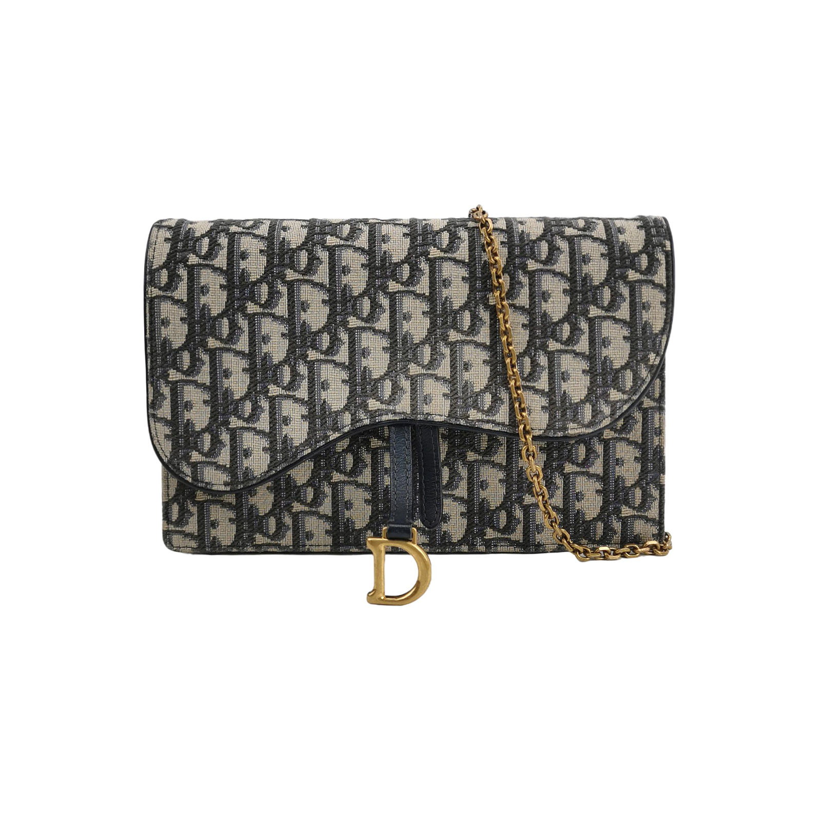 Saddleobliquemonogram Canvas Crossbody Bag