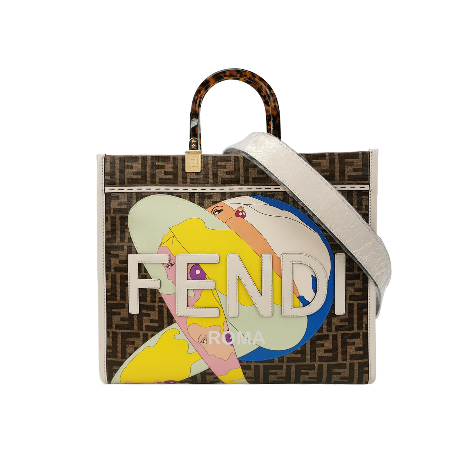 Sunshinemonogram Canvas Crossbody Bag