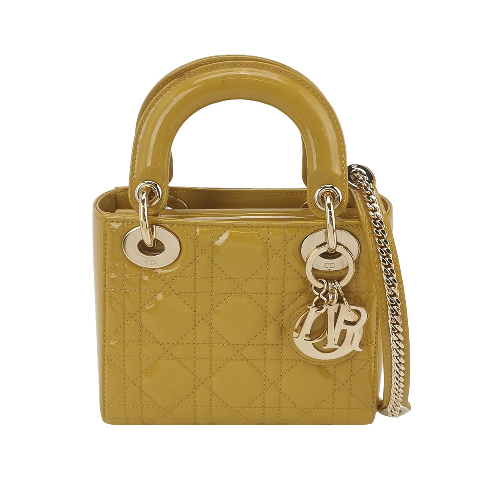 Lady Diorpatent Leather Logocrossbody Bag