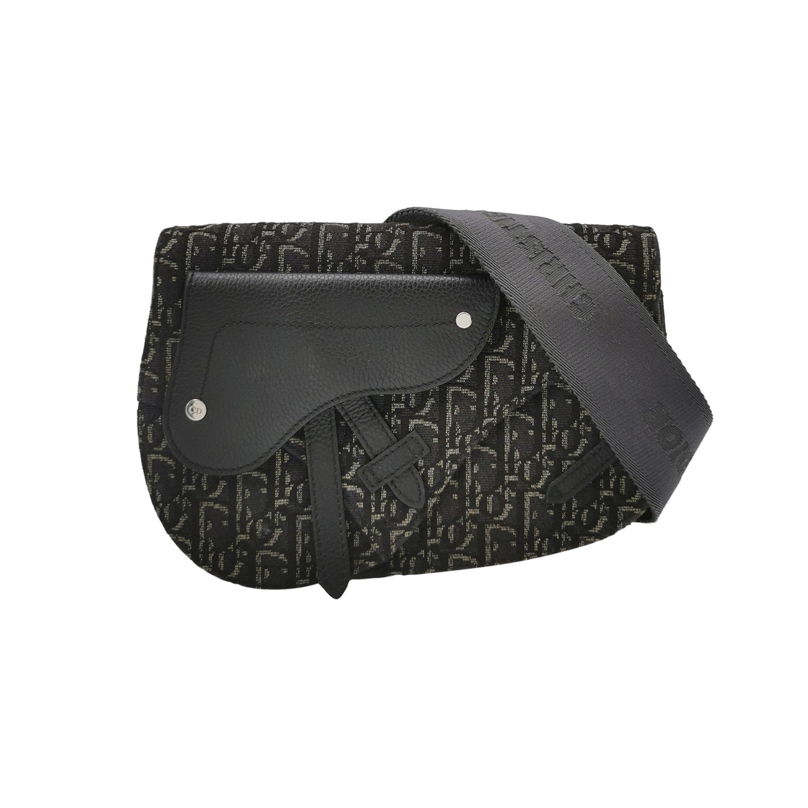 Saddleobliquemonogram Canvas Crossbody Bag