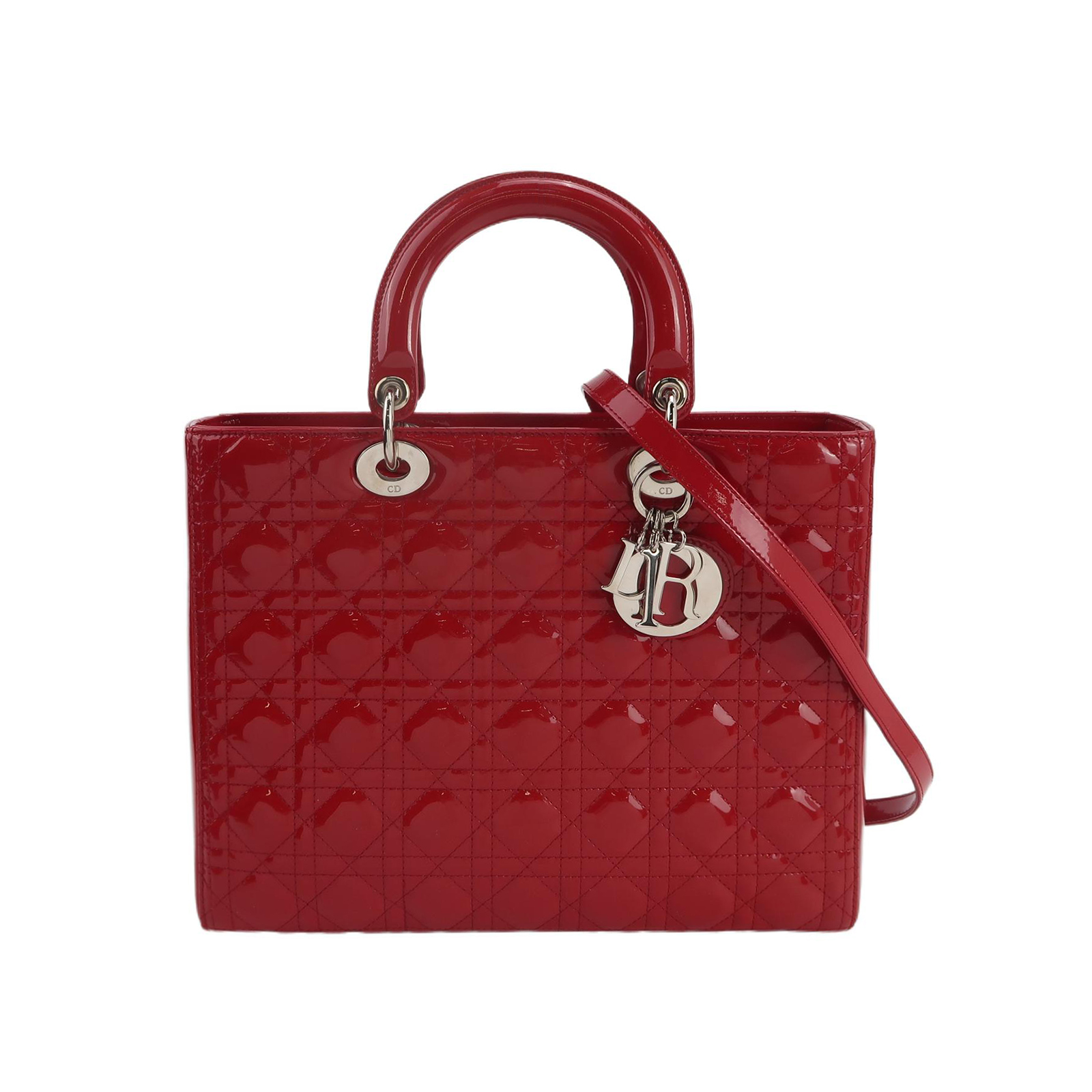 Lady Diorpatent Leather Logo