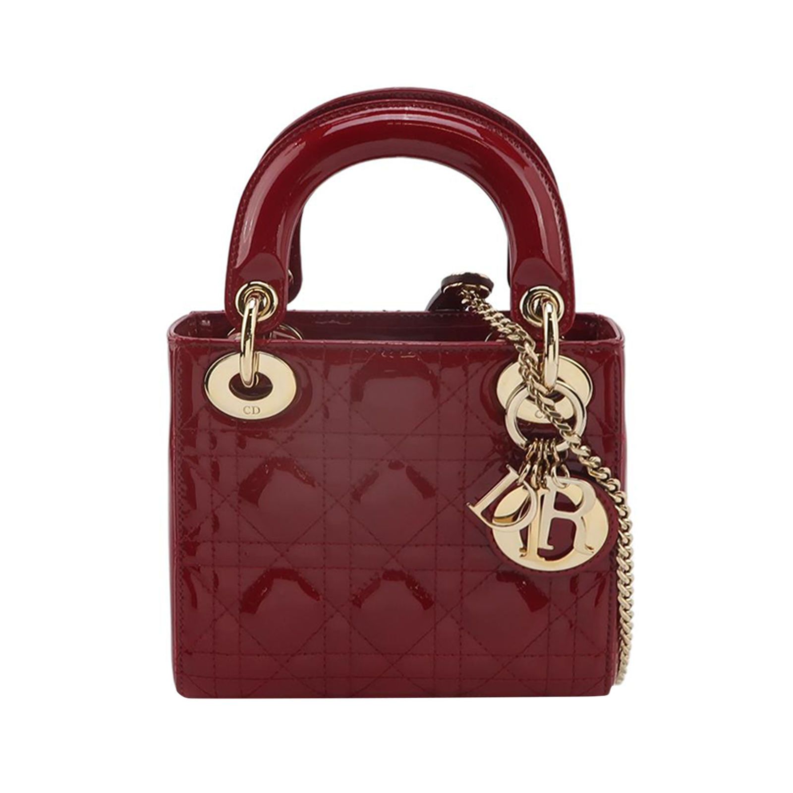 Lady Diorpatent Leather Logocrossbody Bag