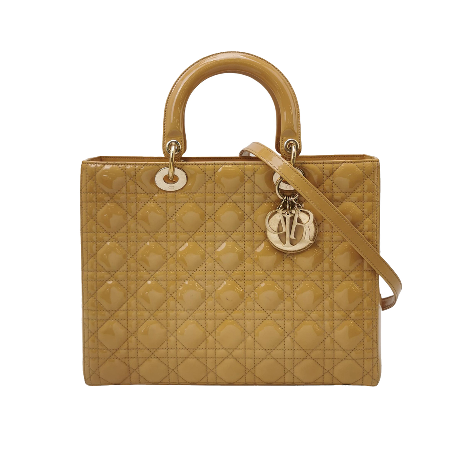 Lady Diorpatent Leather Logo