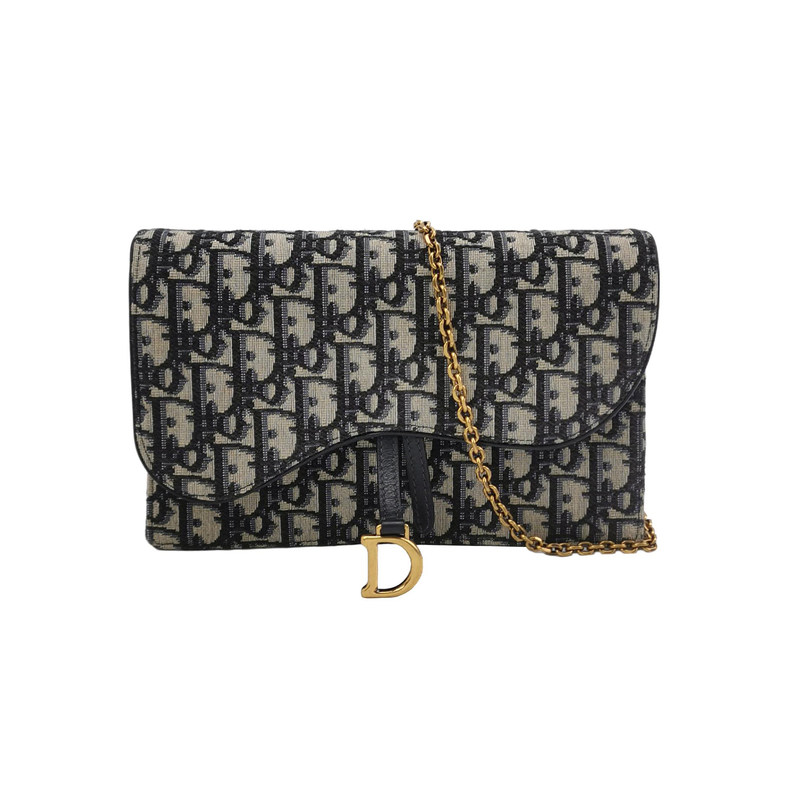 Saddleobliquemonogram Canvas Crossbody Bag