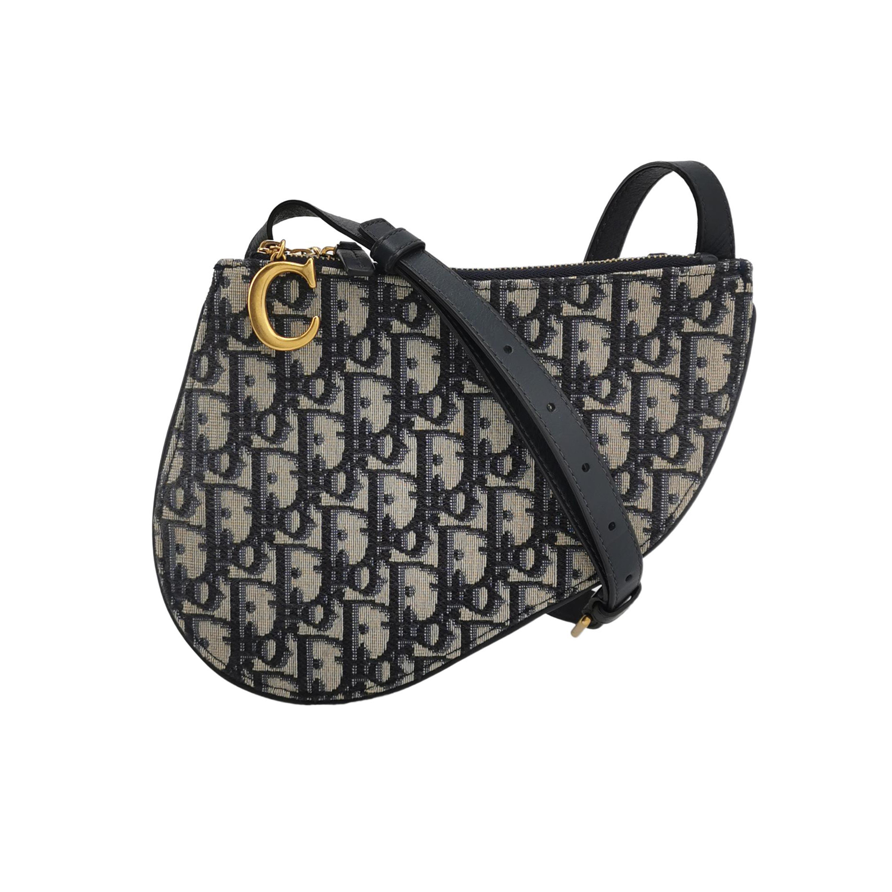 Saddleobliquemonogram Canvas Crossbody Bag