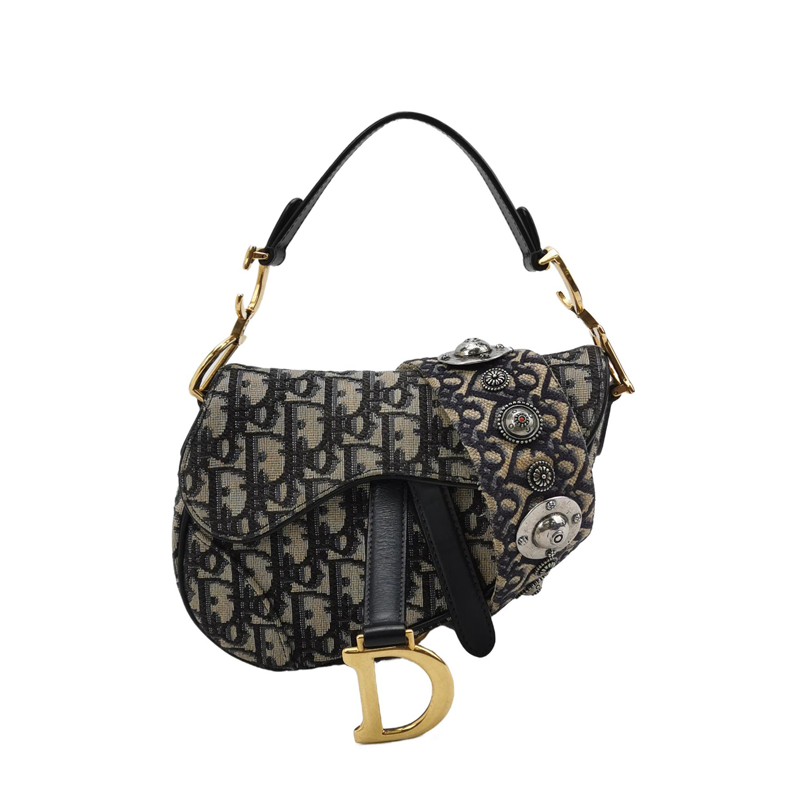 Saddleobliquemonogram Canvas Crossbody Bag