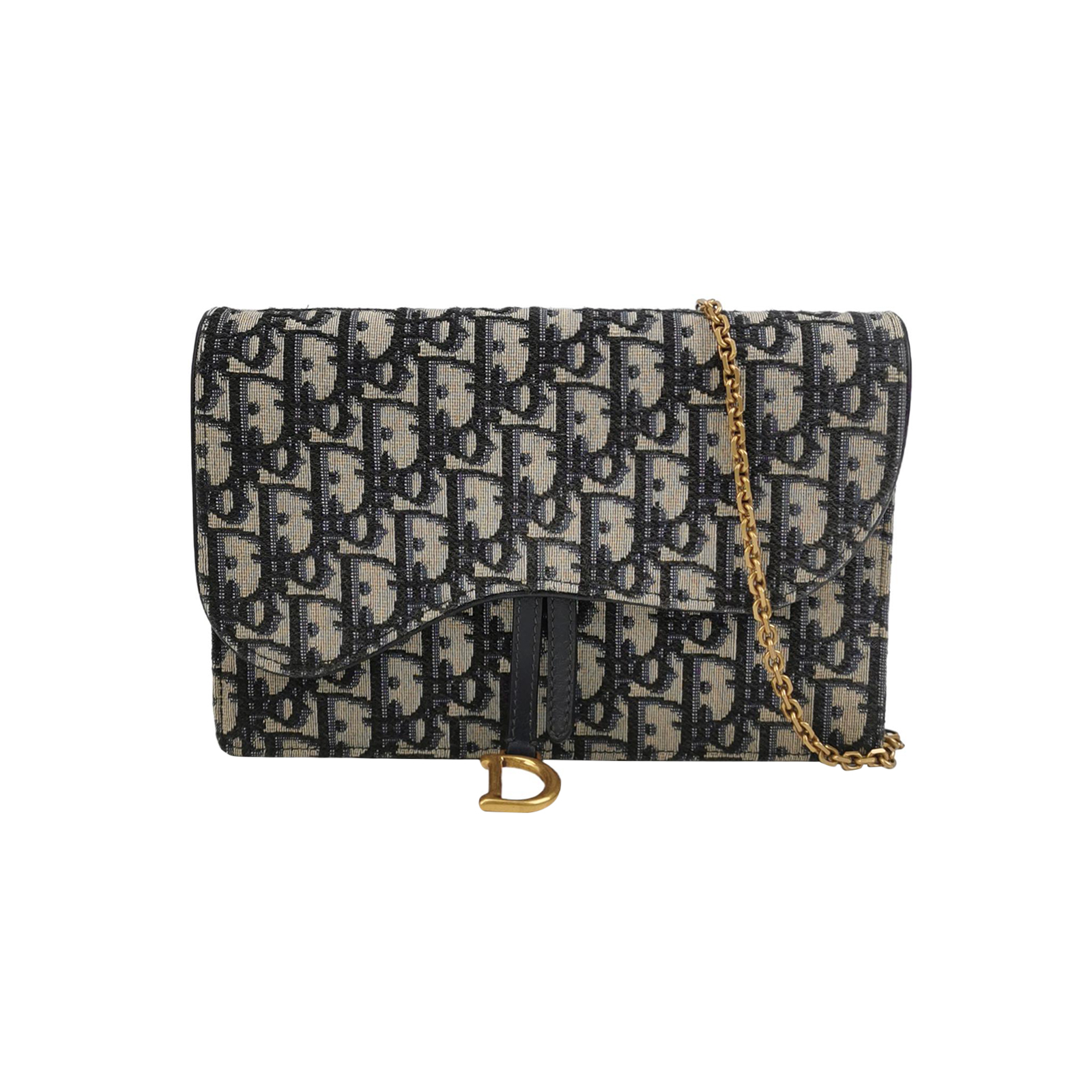 Saddleobliquemonogram Canvas Crossbody Bag