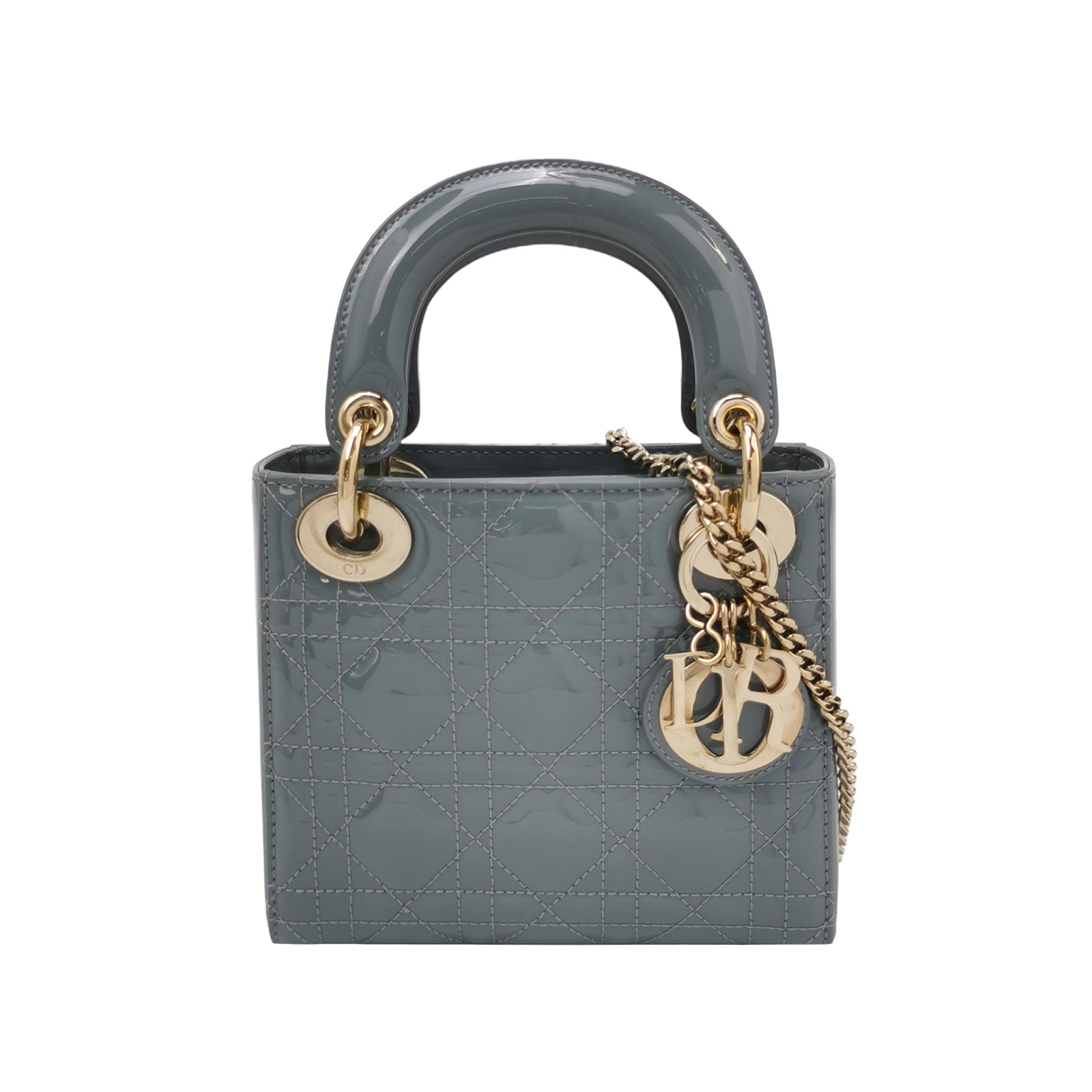 Lady Diorpatent Leather Logocrossbody Bag