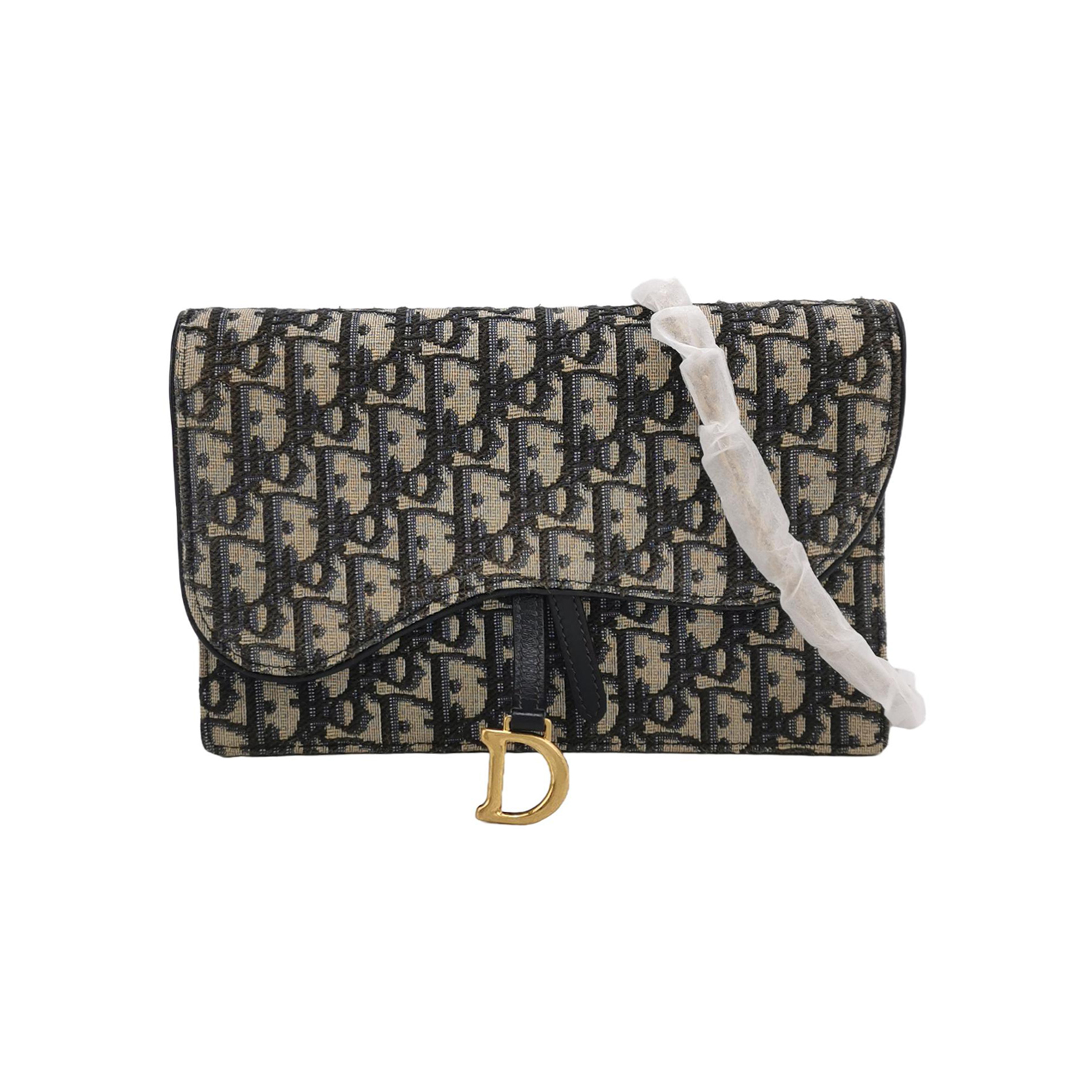 Saddleobliquemonogram Canvas Crossbody Bag