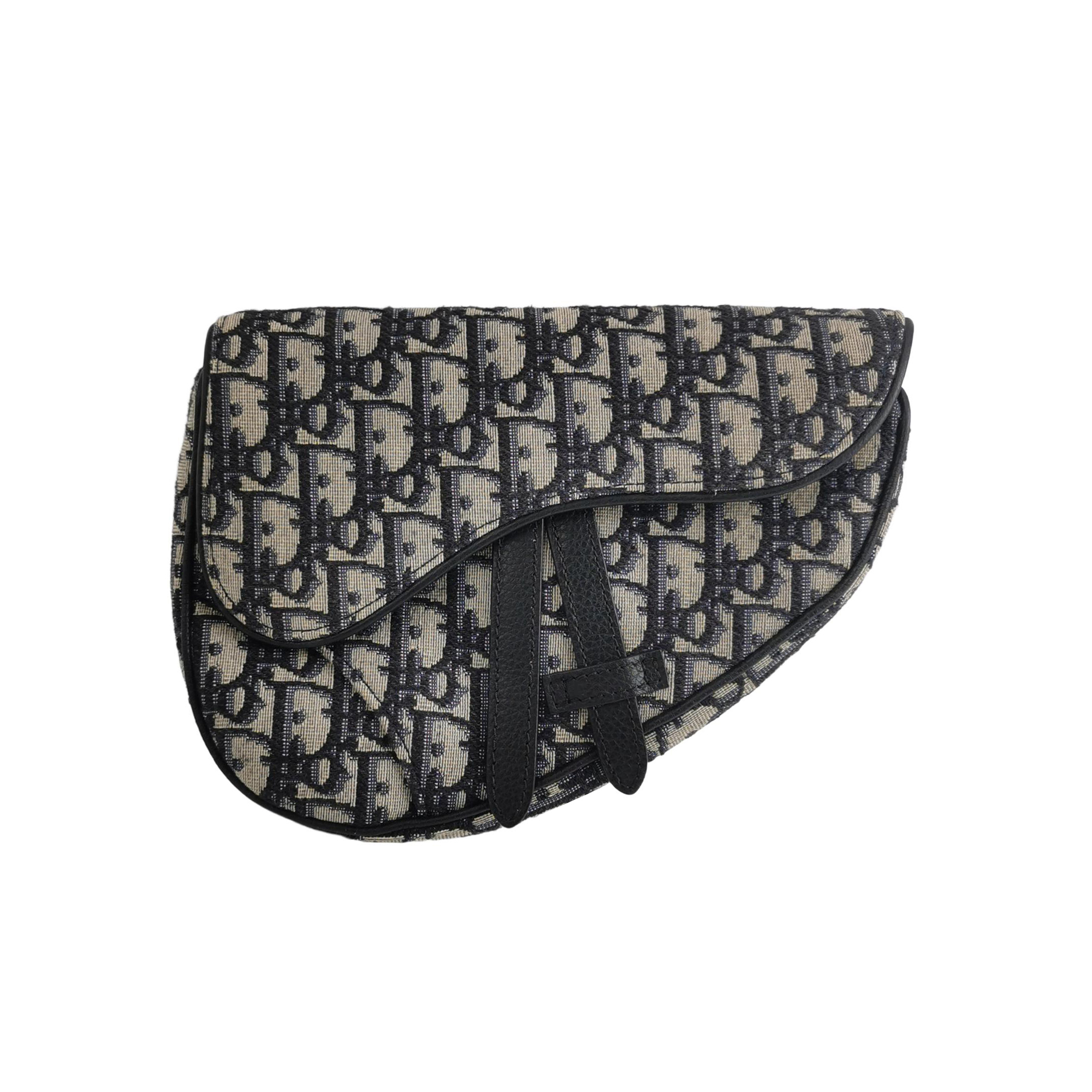 Saddleobliquemonogram Canvas Crossbody Bag