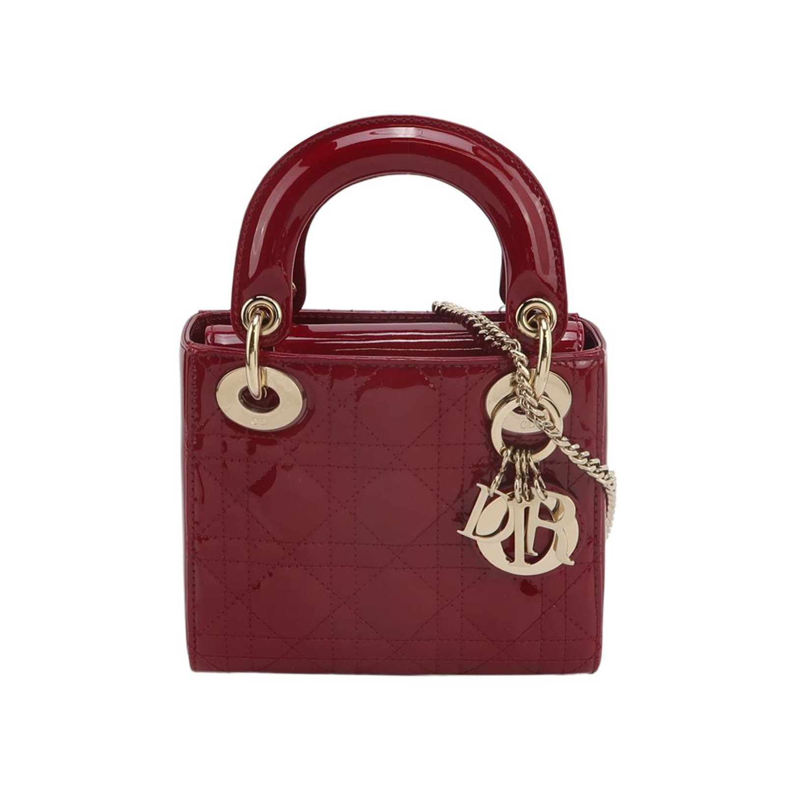 Lady Diorpatent Leather Logocrossbody Bag