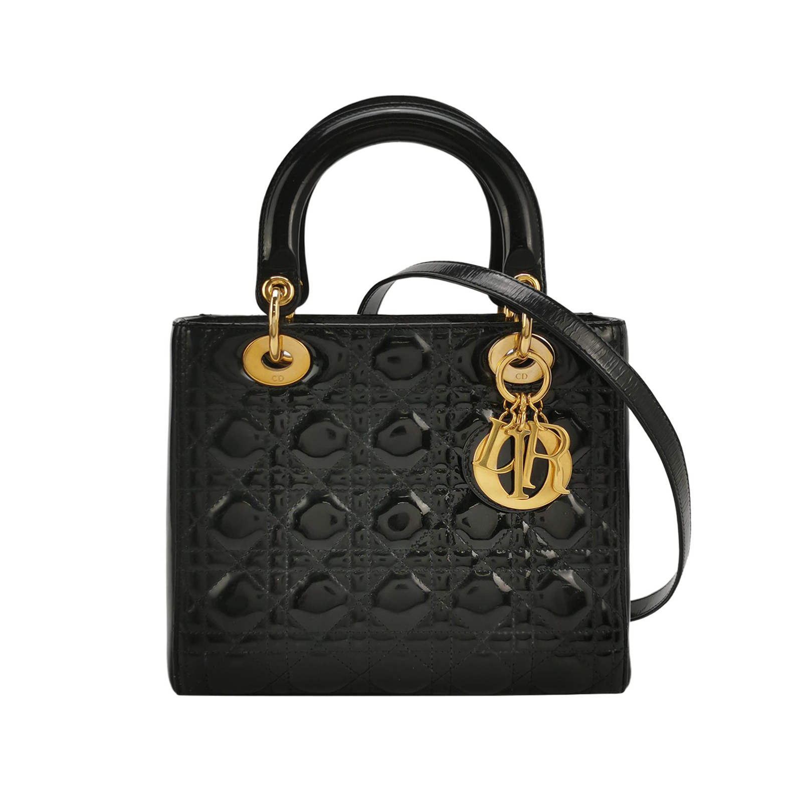 Lady Diorpatent Leather Logo