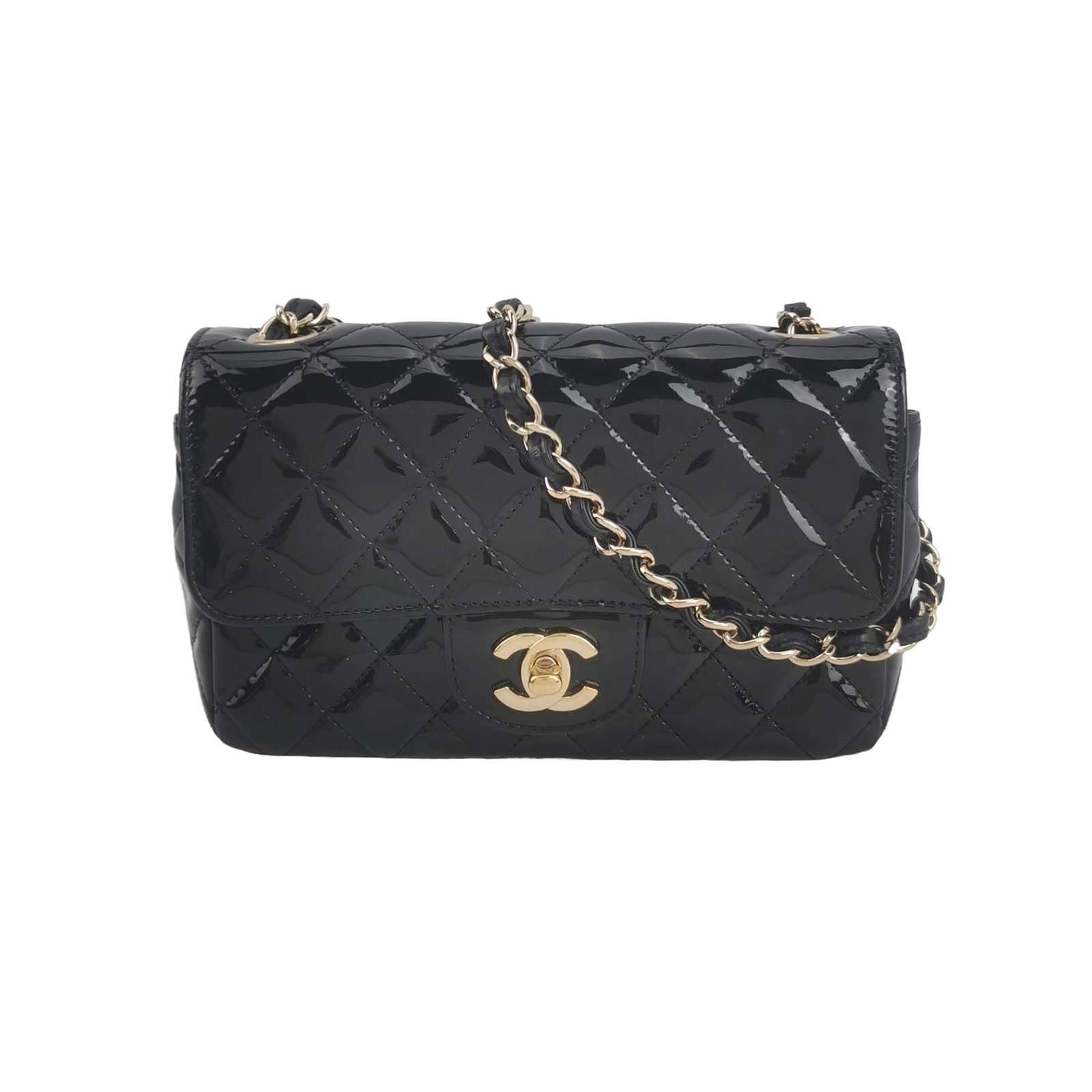 Classic Flap Classic Styleminipatent Leather Ccrossbody Bag