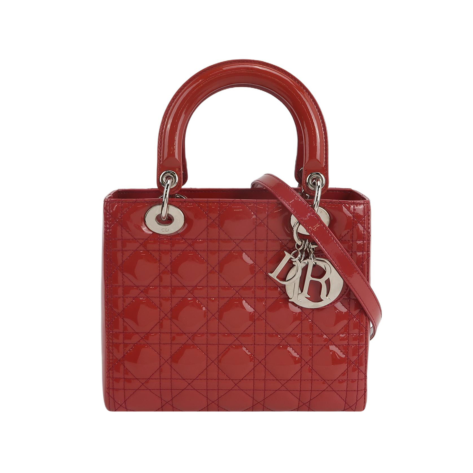 Lady Diorpatent Leather Logo
