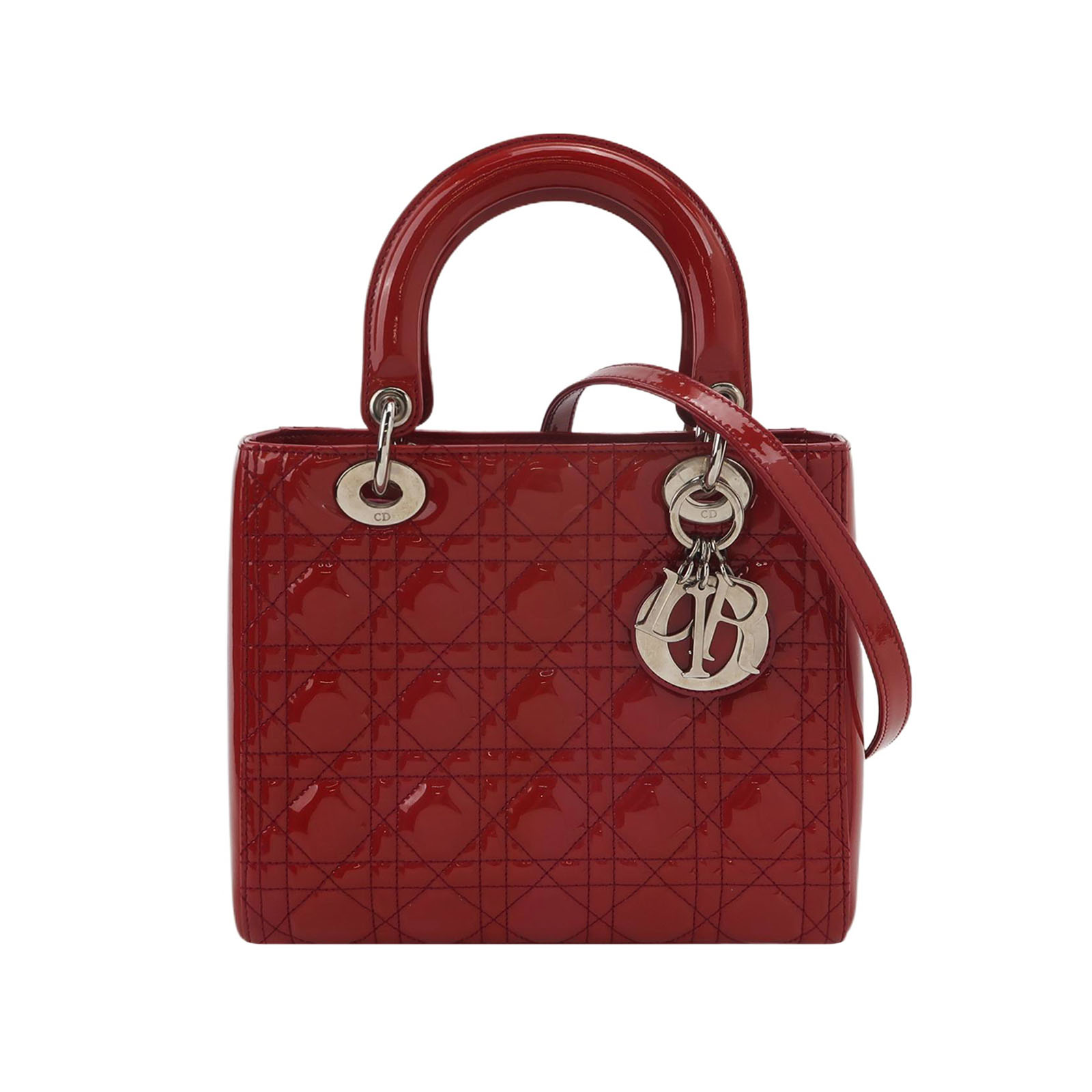 Lady Diorpatent Leather Logo