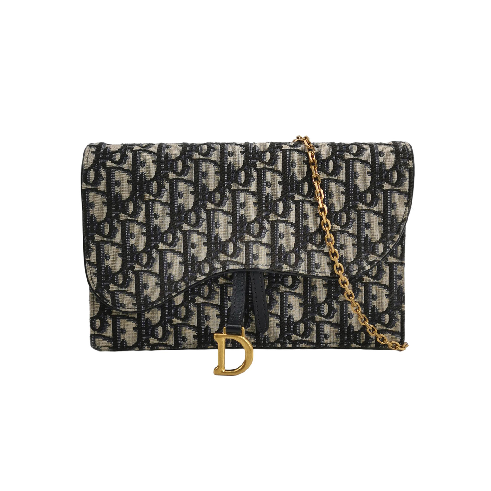 Saddleobliquemonogram Canvas Crossbody Bag