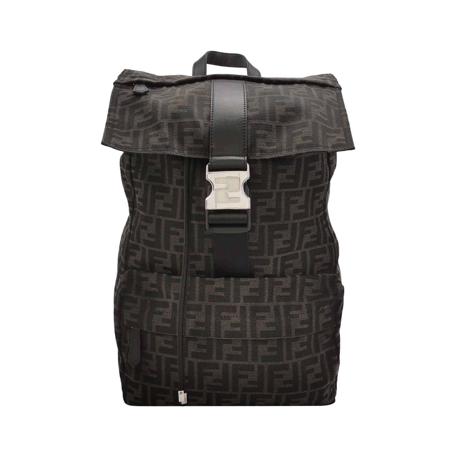 Fendinessfmonogram Canvas Backpack