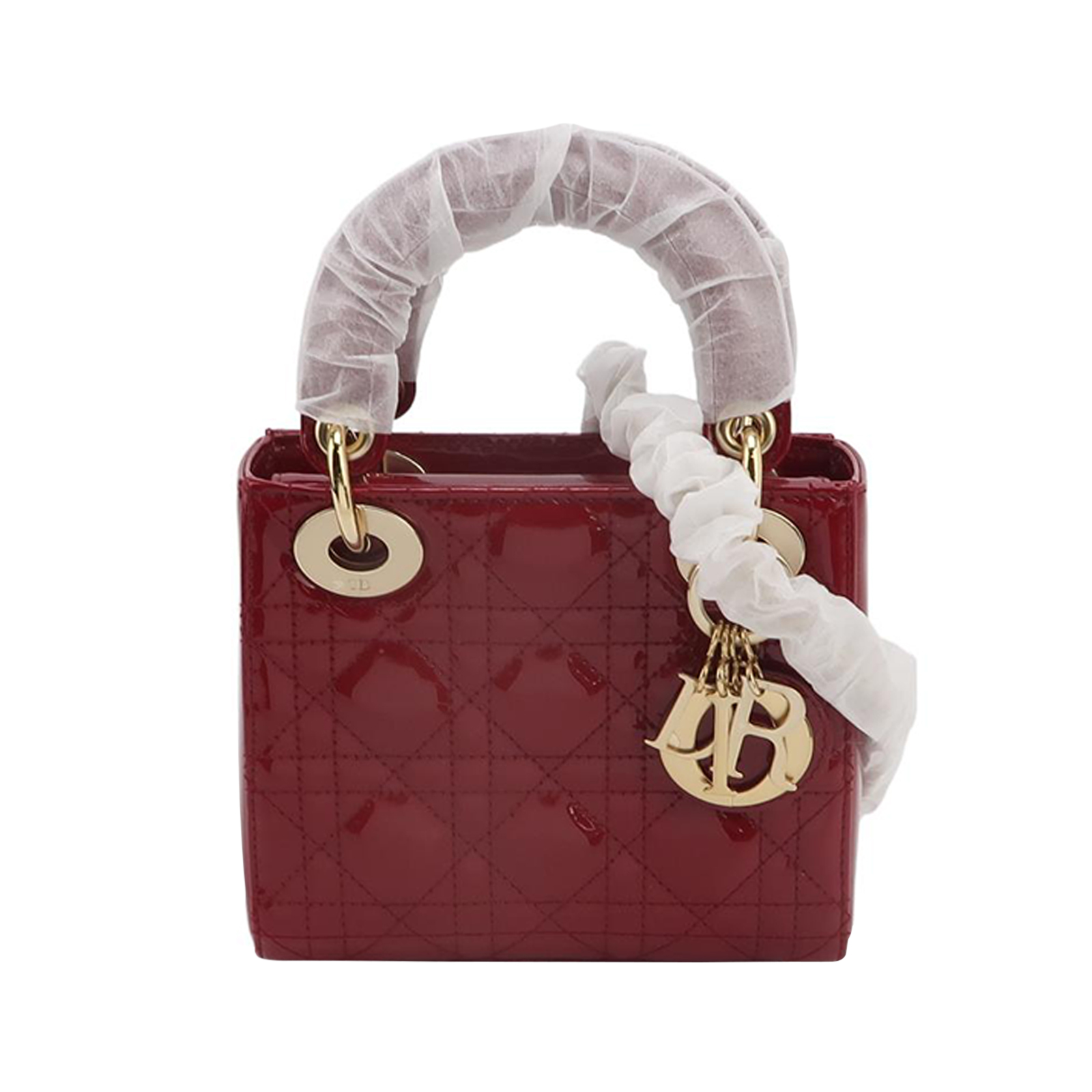 Lady Diorpatent Leather Logocrossbody Bag