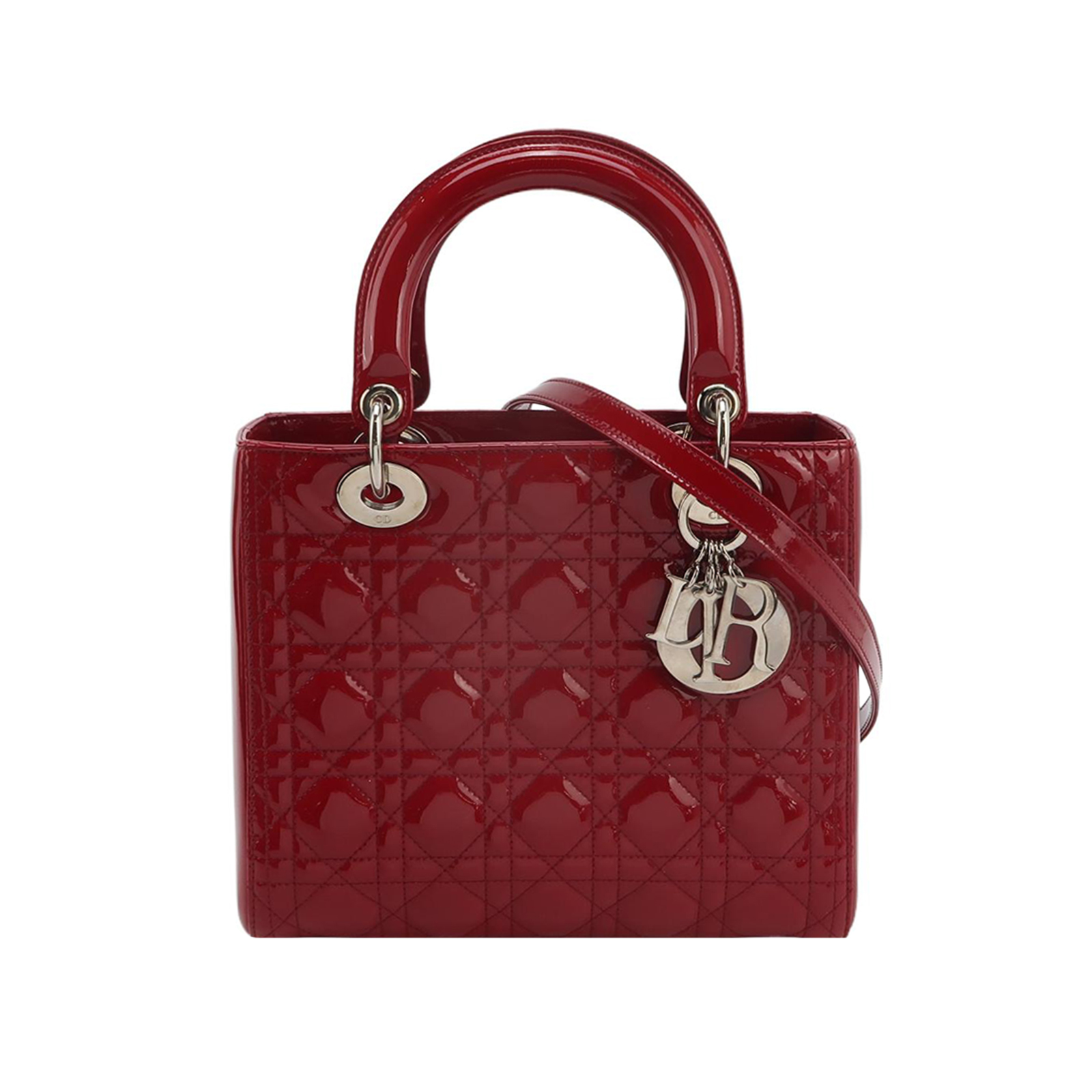 Lady Diorpatent Leather Logo