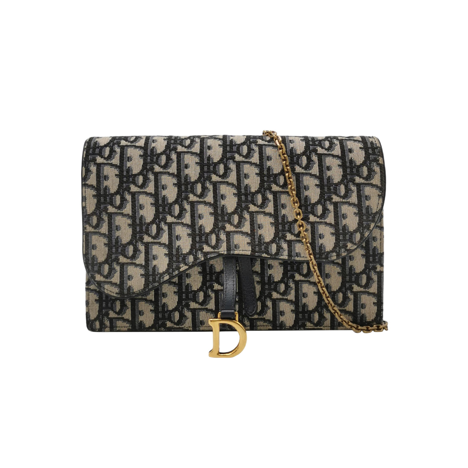 Saddleobliquemonogram Canvas Crossbody Bag