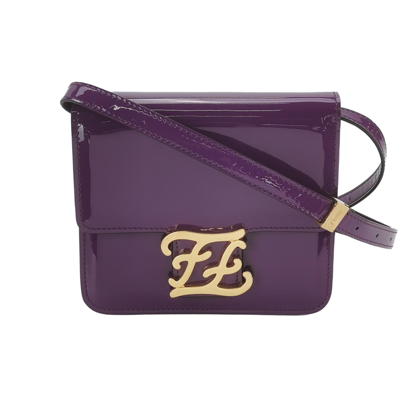 Karligraphypatent Leather F Logocrossbody Bag