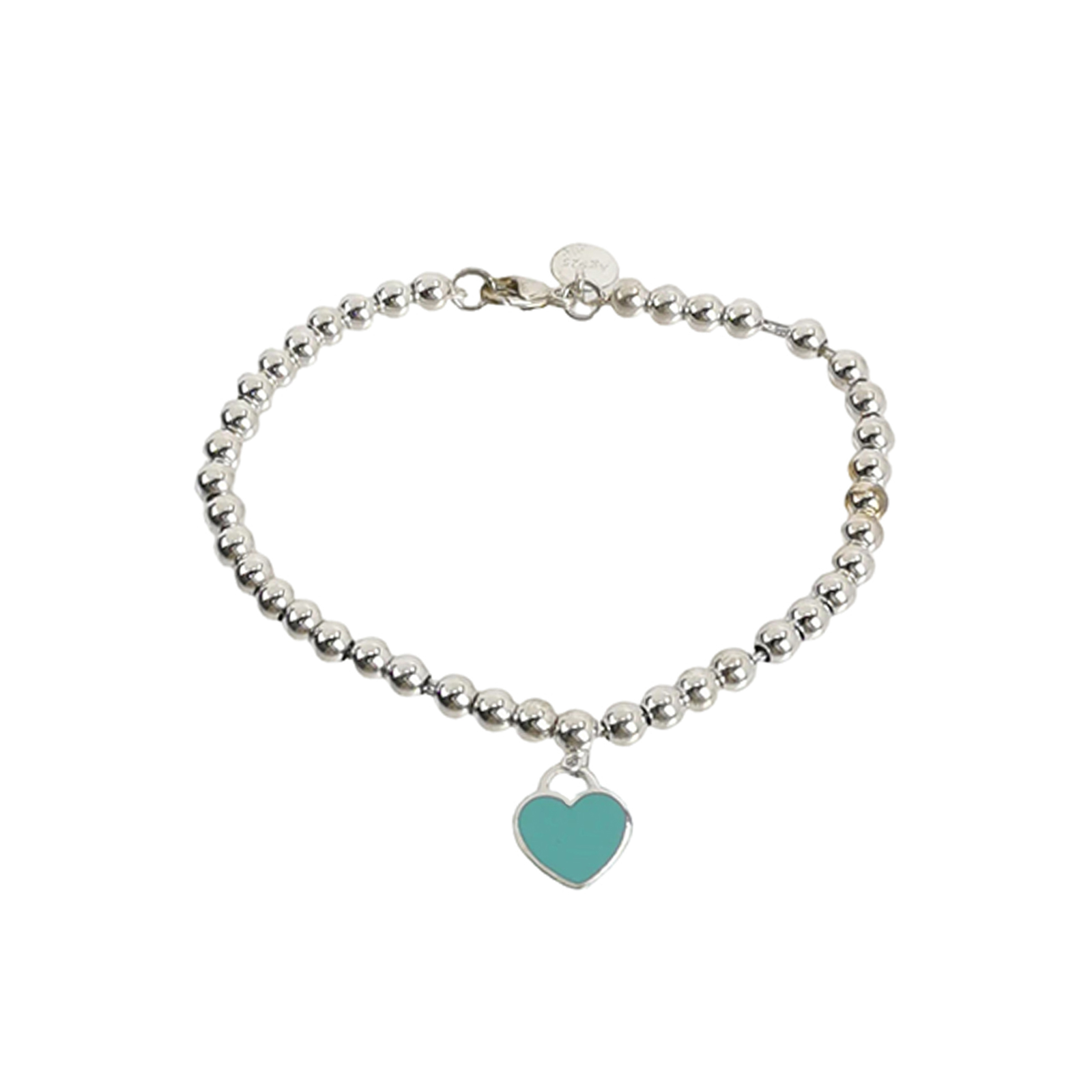 Return to Tiffany925银珐琅心形吊坠手链