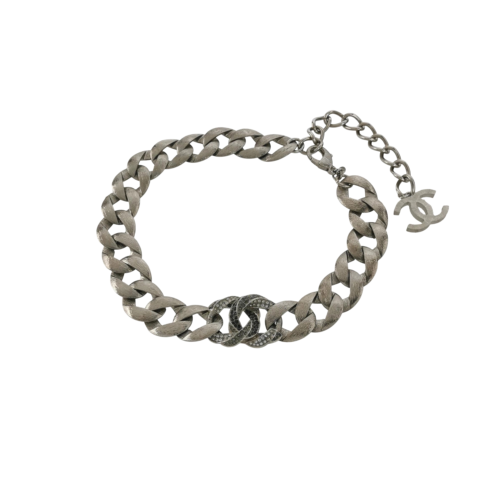 (16C)仿水晶双C Logo项链