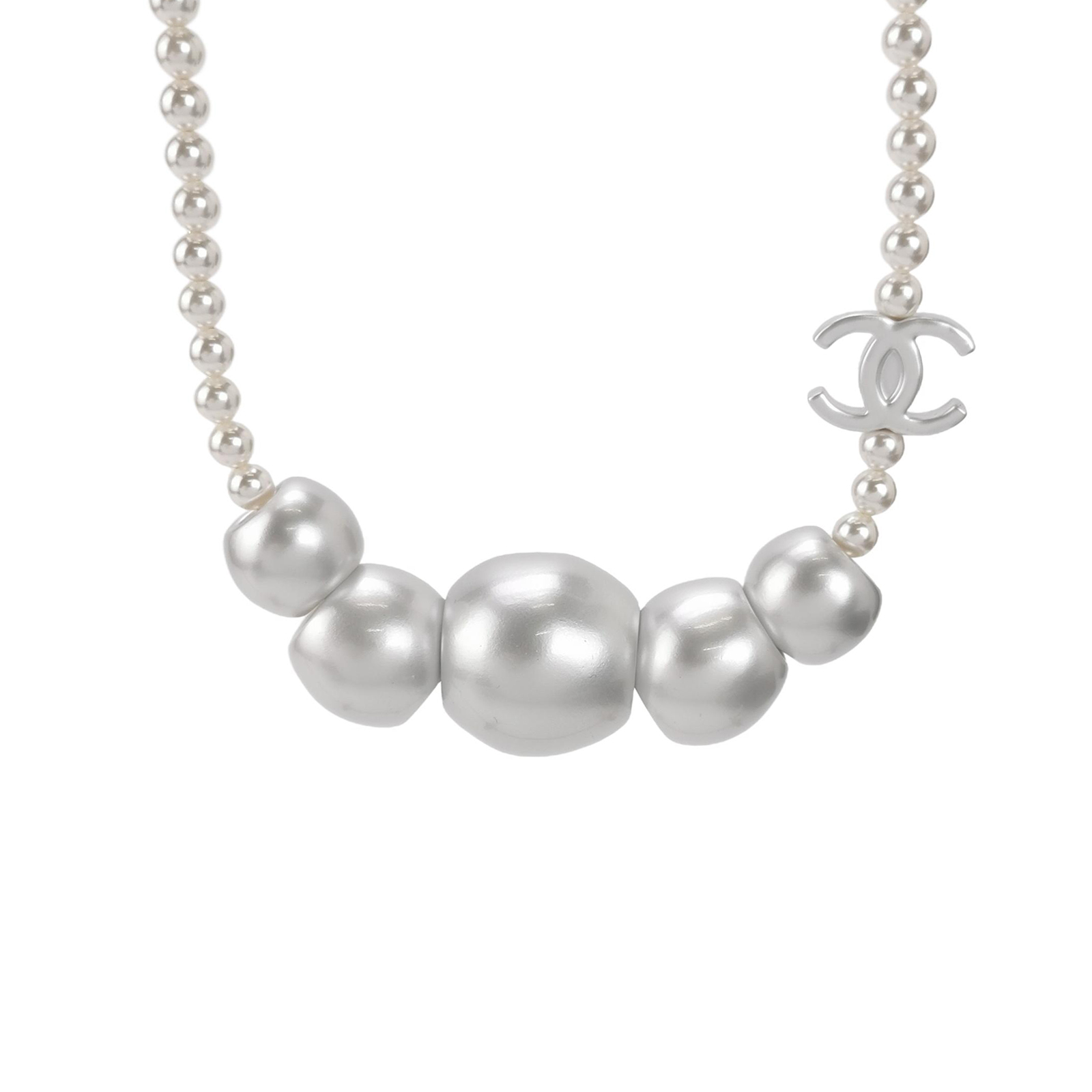 (25C)仿珍珠双C Logo项链