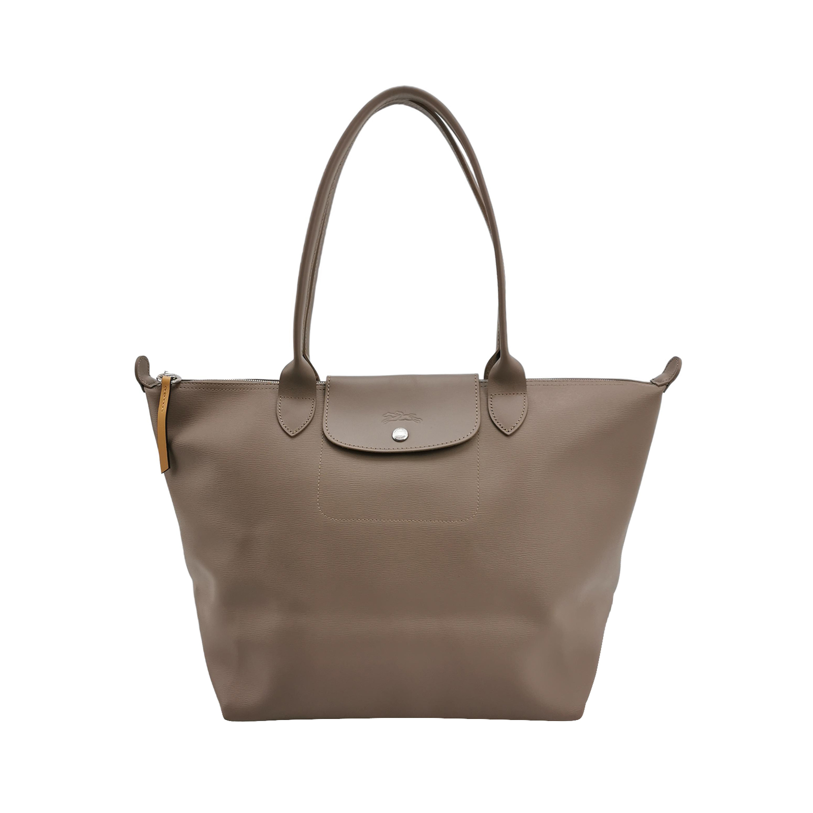 Le Pliage大号牛皮纯色压扣单肩包