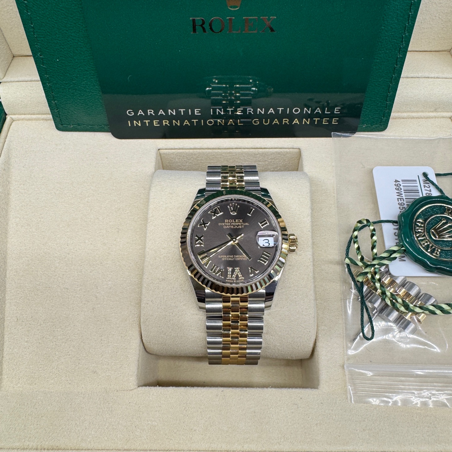 DateJust日志型精钢18K玫瑰金自动机械女士腕表